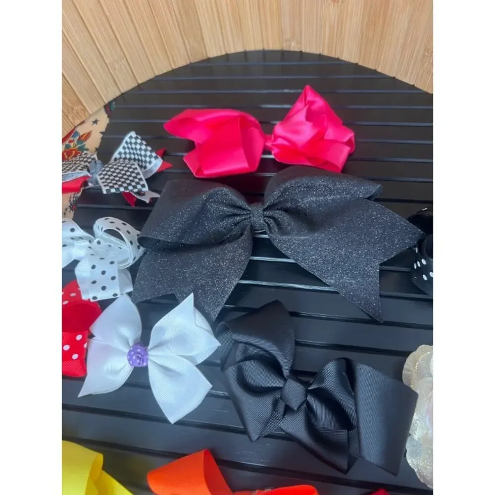 Bundle Of 18 Girls Hair Bows Perfect For Back To School BTS